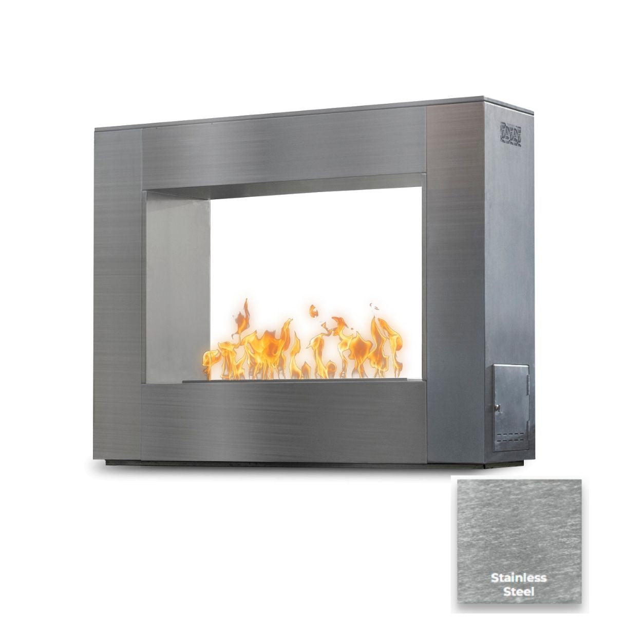 The Outdoor Plus Williams Outdoor Fireplace - Powder Coated Metal.