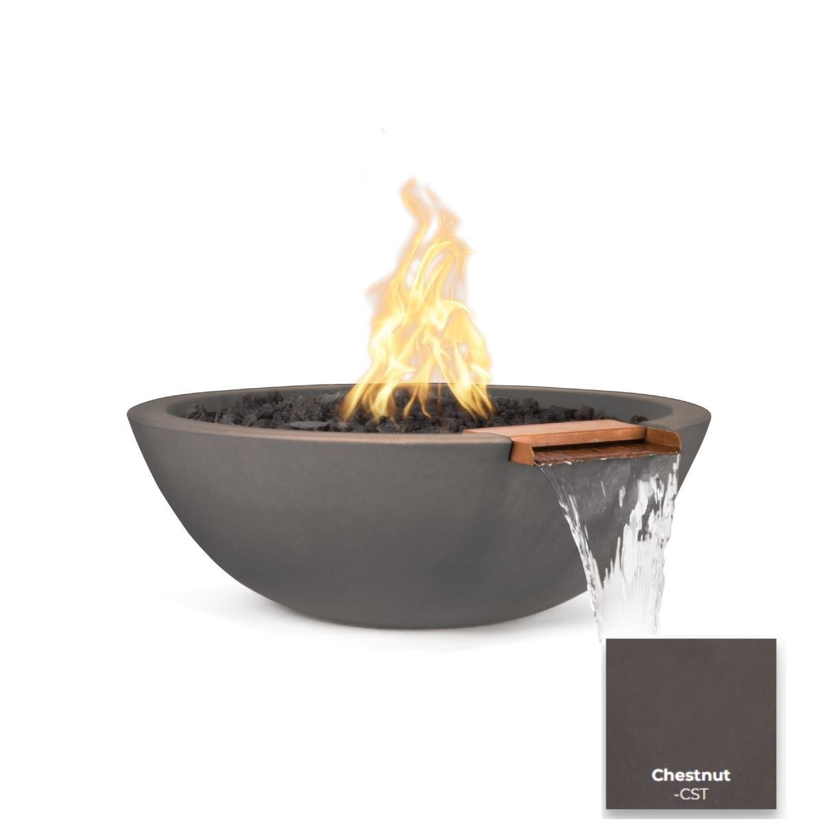 The Outdoor Plus Sedona Concrete Fire & Water Bowl.
