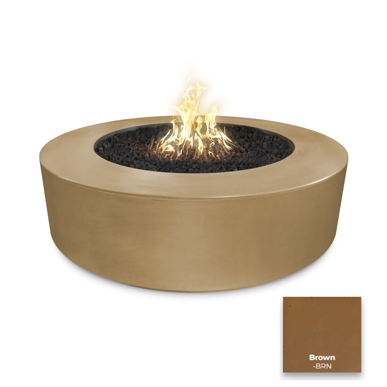 The Outdoor Plus Florence Concrete Fire Pit 72".