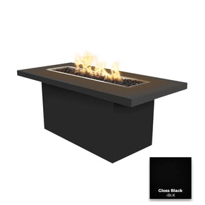 The Outdoor Plus Bella Linear Steel Fire Table.