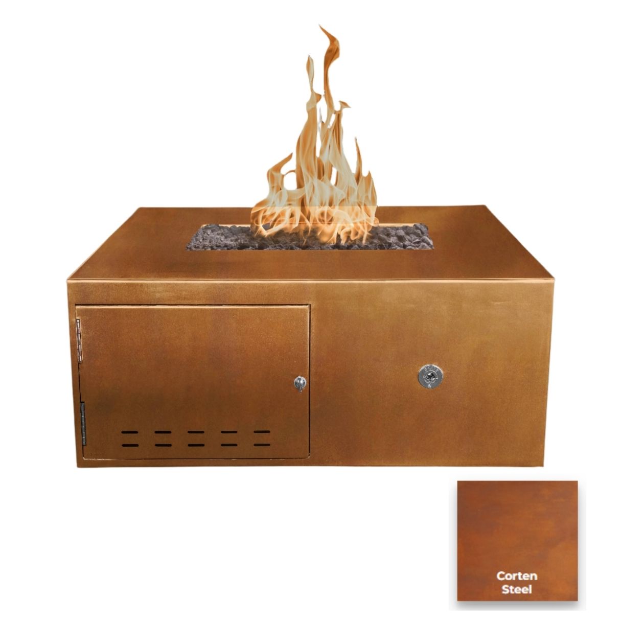 The Outdoor Plus Gallaway Low Profile Fire Pit.
