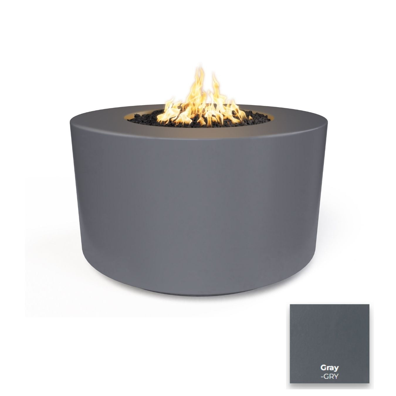 The Outdoor Plus Florence Concrete 42" Fire Table / 24" Tall.