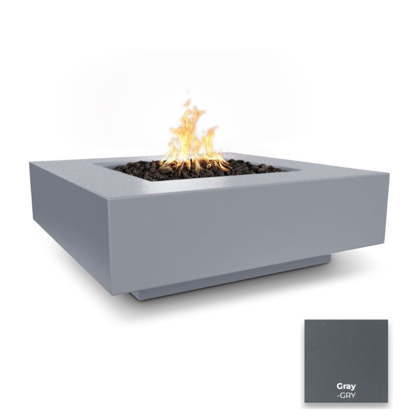 The Outdoor Plus Cabo Square Concrete Fire Pit.