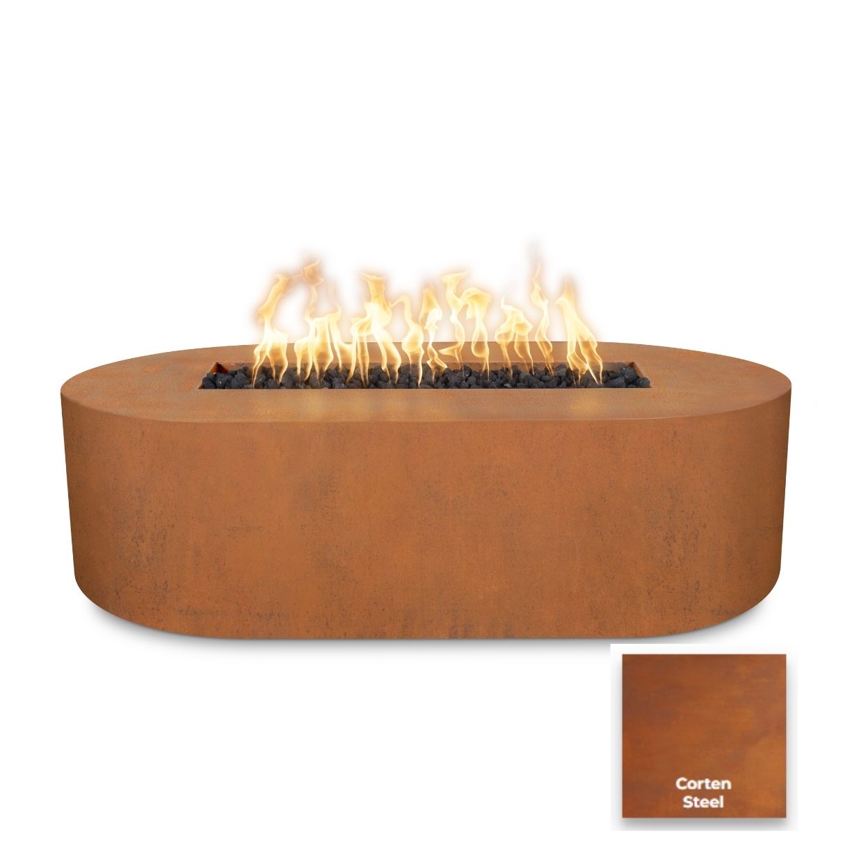 The Outdoor Plus Bispo Metal Fire Pit.