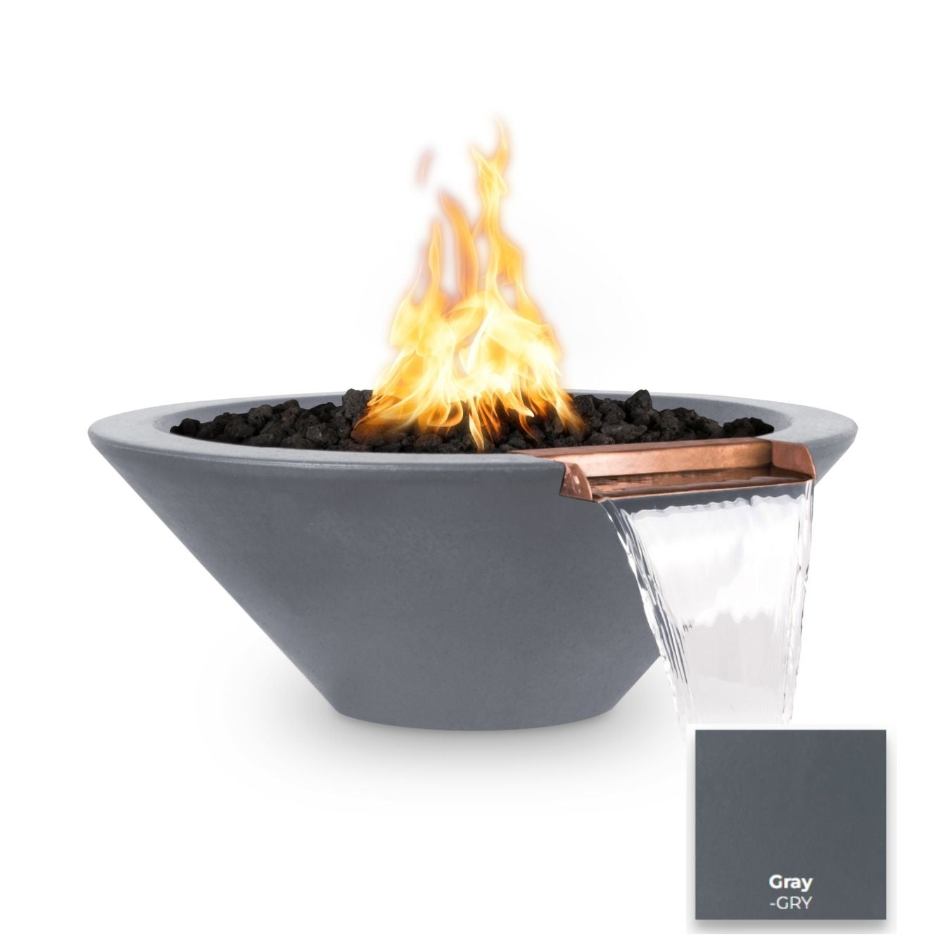 The Outdoor Plus Cazo Concrete Fire & Water Bowl.