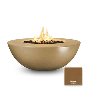 The Outdoor Plus Sedona Wide Ledge Concrete Fire Pit.