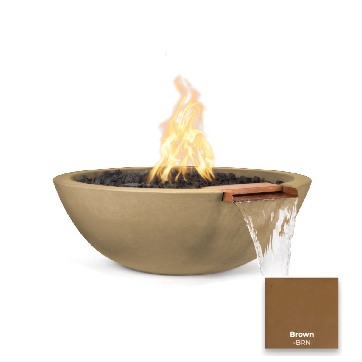 The Outdoor Plus Sedona Concrete Fire & Water Bowl.