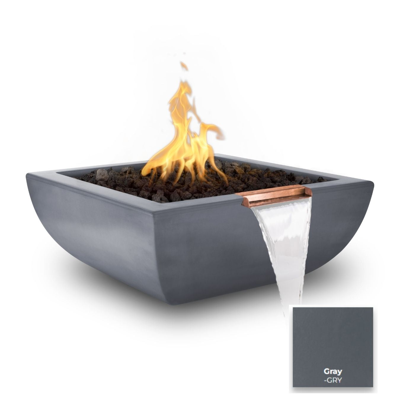 The Outdoor Plus Avalon Concrete Fire & Water Bowl.