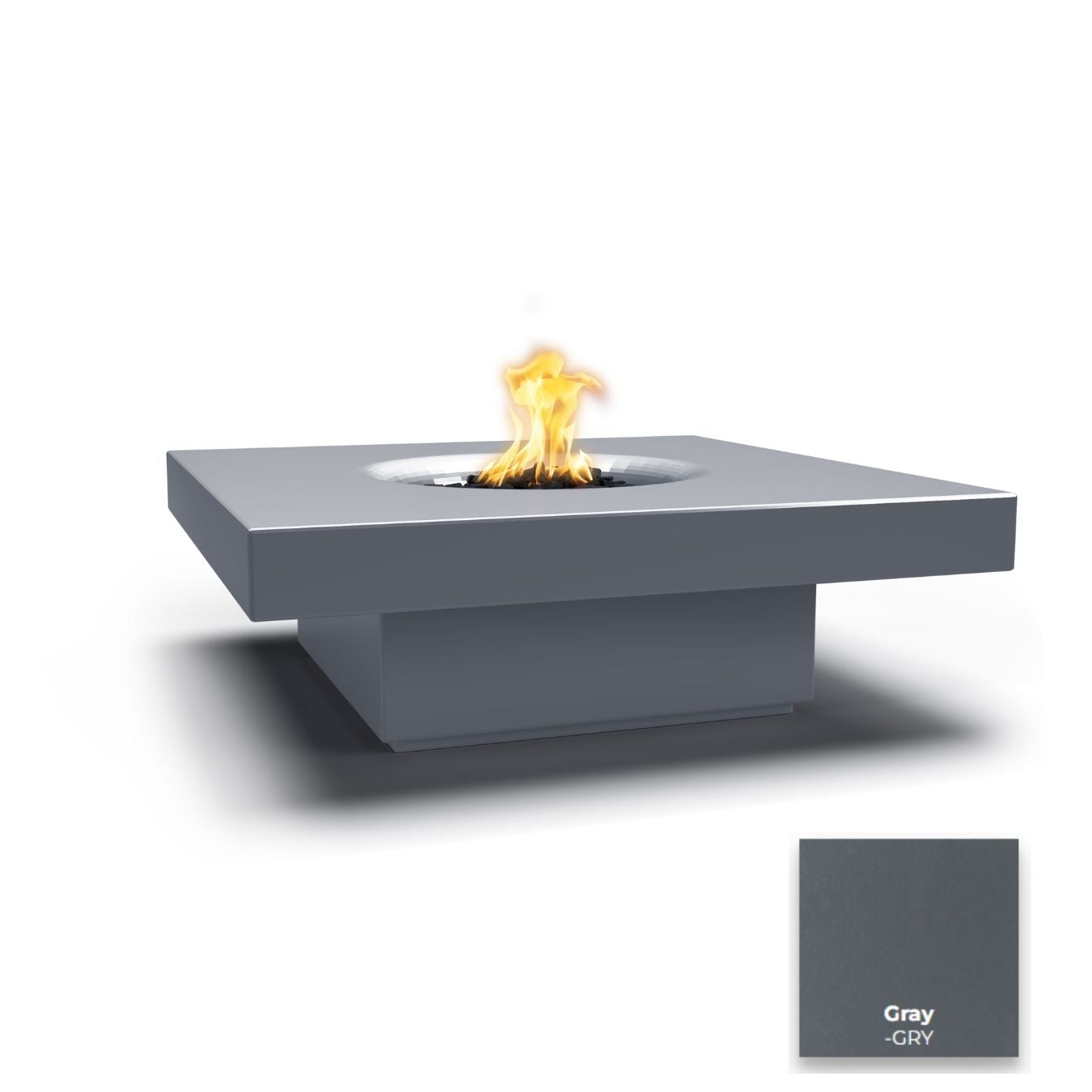 The Outdoor Plus Balboa Concrete Fire Table - 15" Tall.