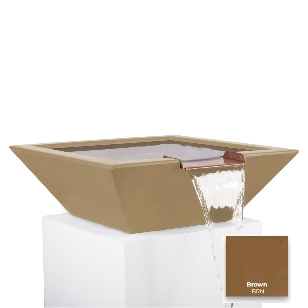 The Outdoor Plus Maya Concrete Water Bowl.