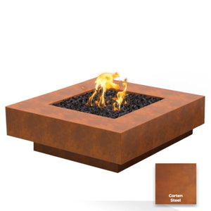 The Outdoor Plus Cabo Square Metal Fire Pit.