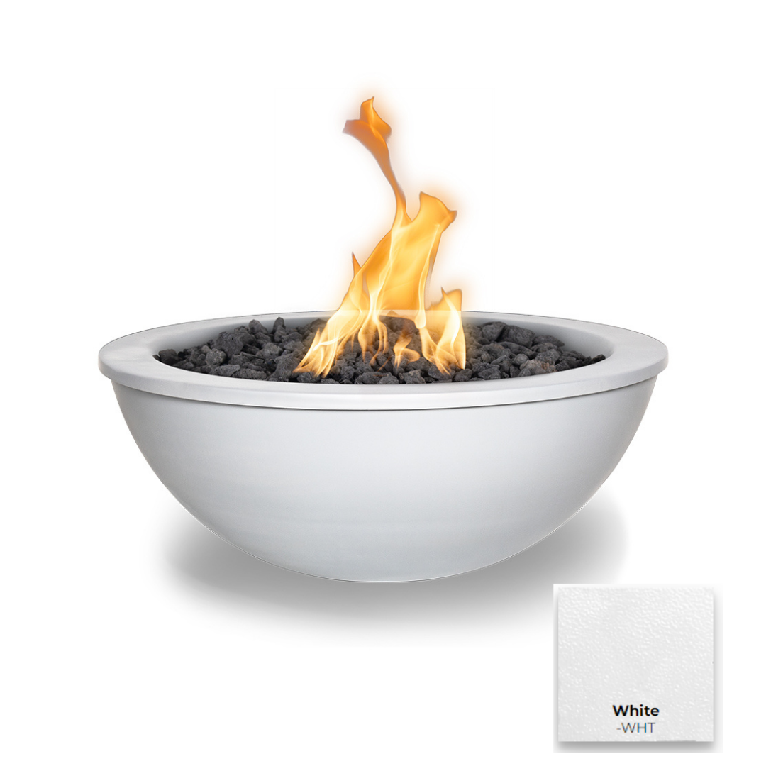 The Outdoor Plus Sedona Powdercoated Steel Fire Bowl.