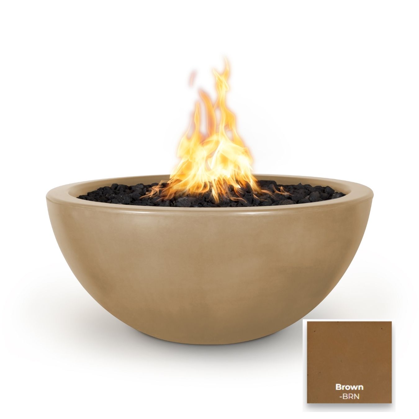 The Outdoor Plus Luna Concrete Fire Pit.