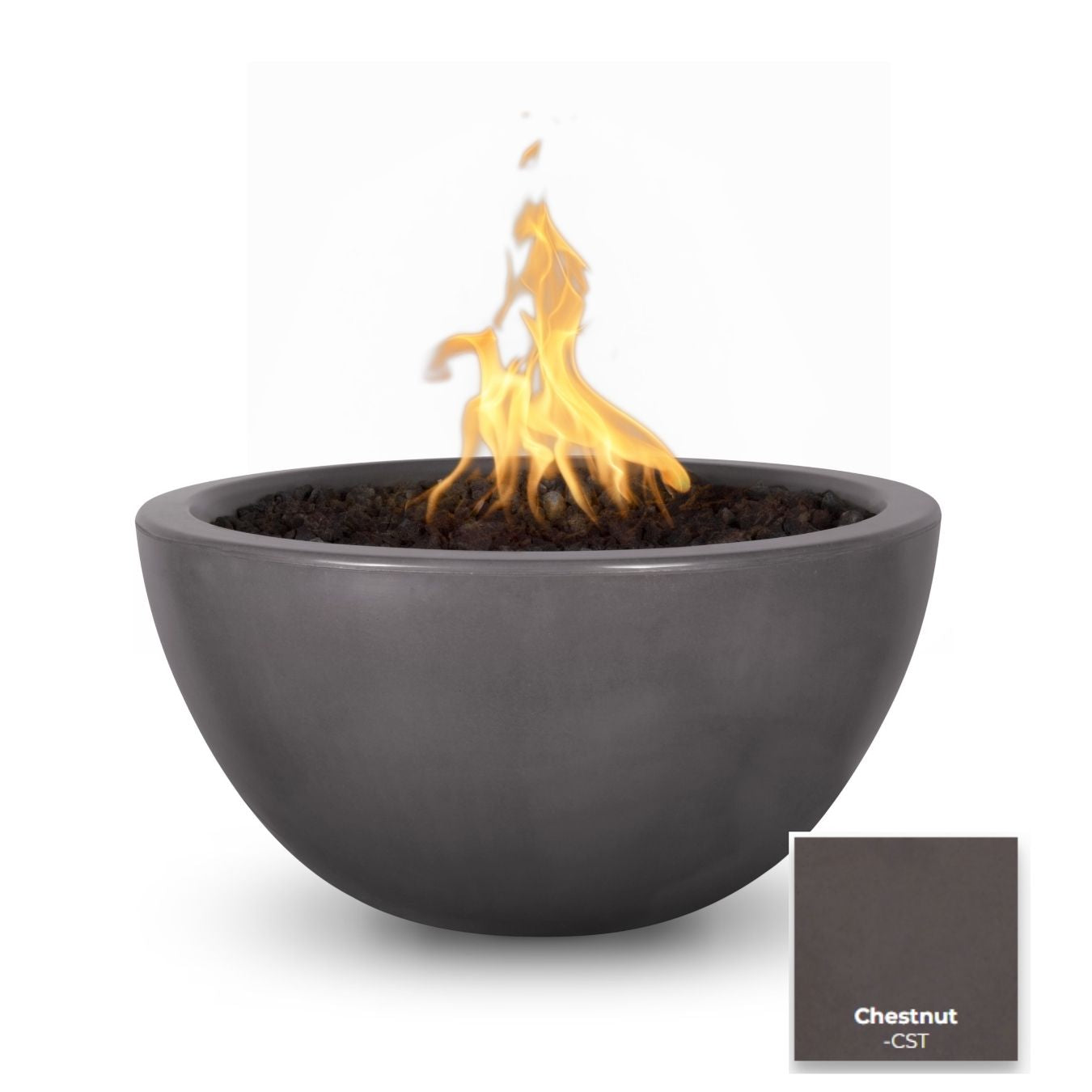The Outdoor Plus Luna Concrete Fire Bowl.