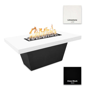The Outdoor Plus Tacoma Smooth Concrete and Steel Fire Table.