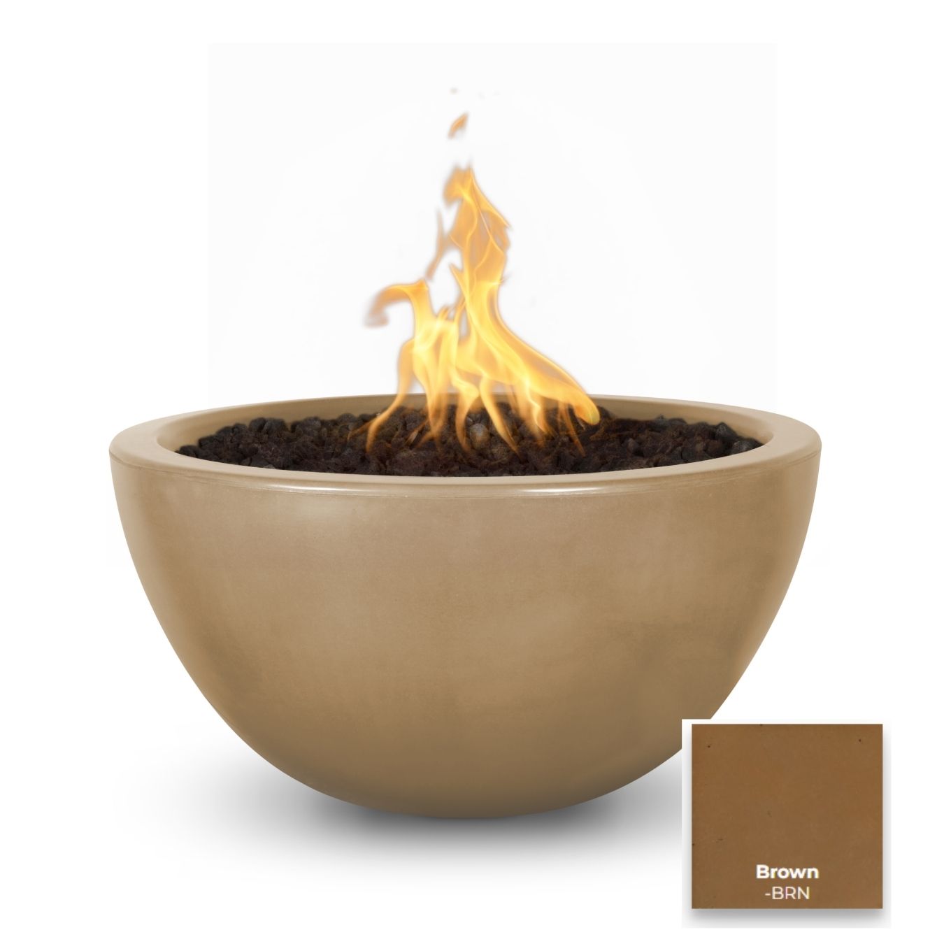 The Outdoor Plus Luna Concrete Fire Bowl.