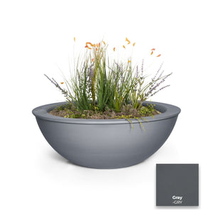 The Outdoor Plus Sedona Powdercoated Steel Planter Bowl.