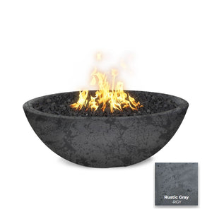 The Outdoor Plus Sedona Concrete Fire Pit - Narrow Ledge.