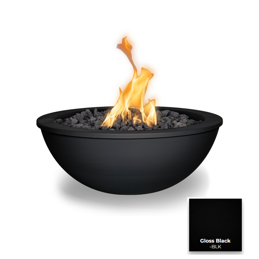 The Outdoor Plus Sedona Powdercoated Steel Fire Bowl.