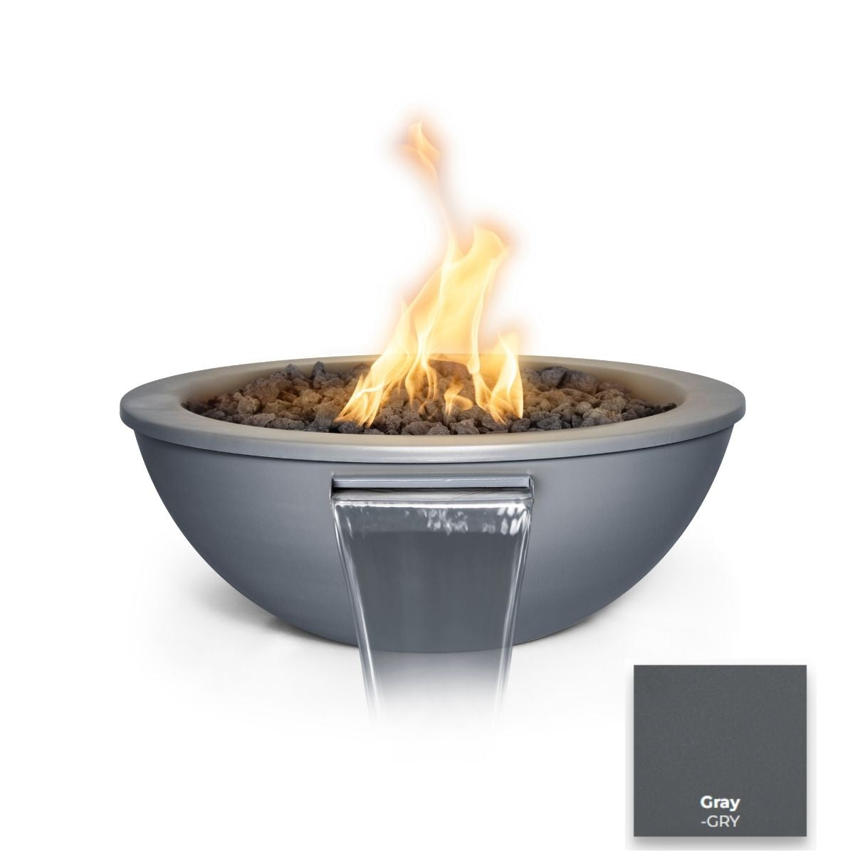 The Outdoor Plus Sedona Powdercoated Steel Fire & Water Bowl.