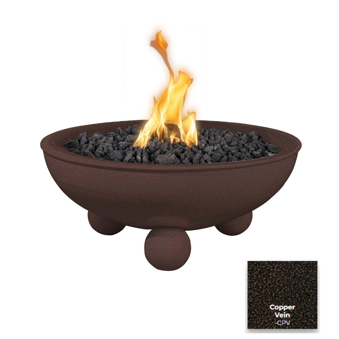The Outdoor Plus Sedona Fire Bowl with Round Legs.