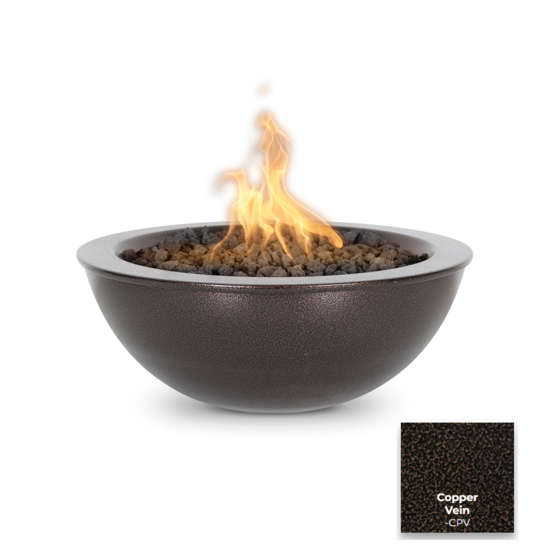 The Outdoor Plus Sedona Powdercoated Steel Fire Bowl.