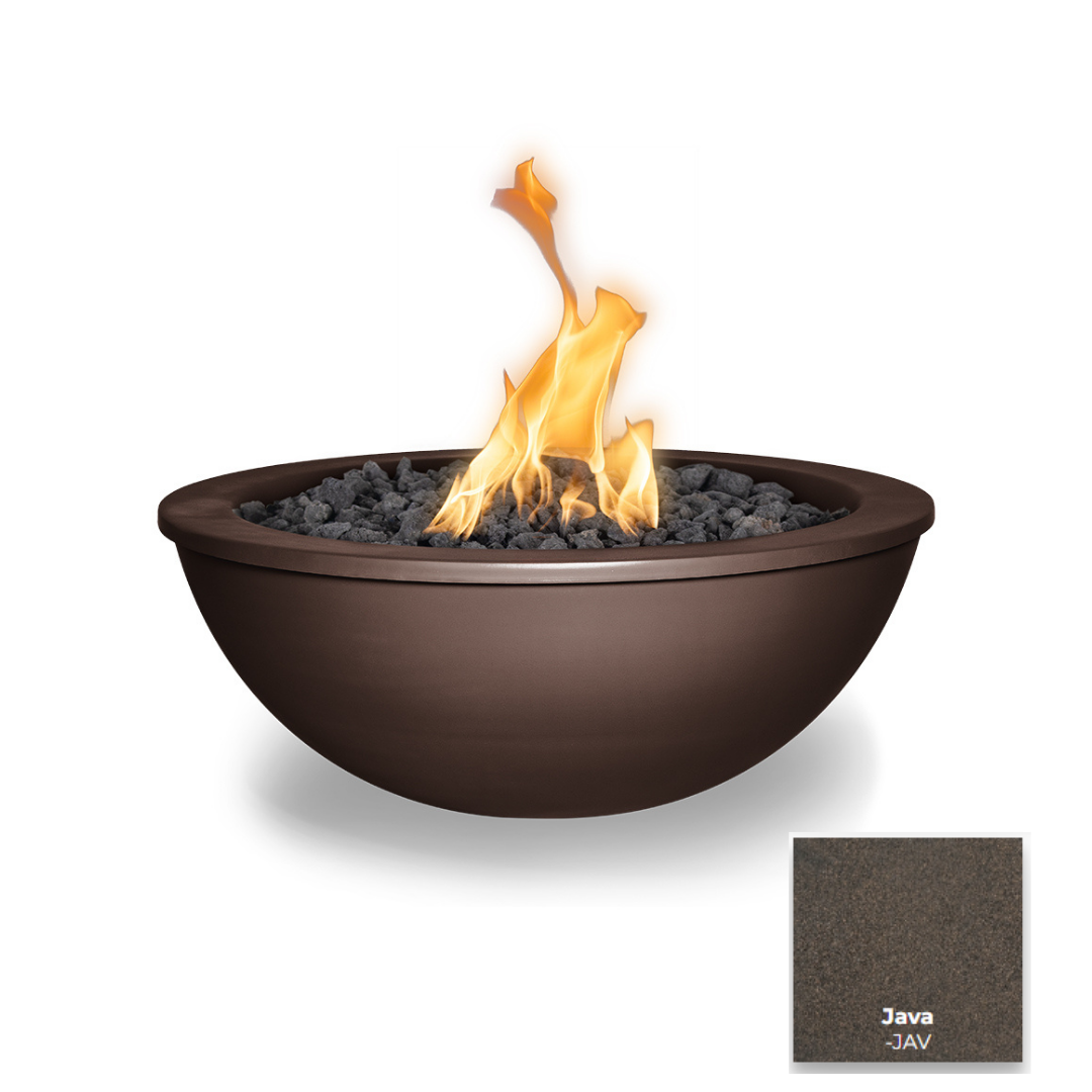 The Outdoor Plus Sedona Powdercoated Steel Fire Bowl.