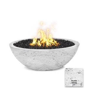 The Outdoor Plus Sedona Concrete Fire Pit - Narrow Ledge.