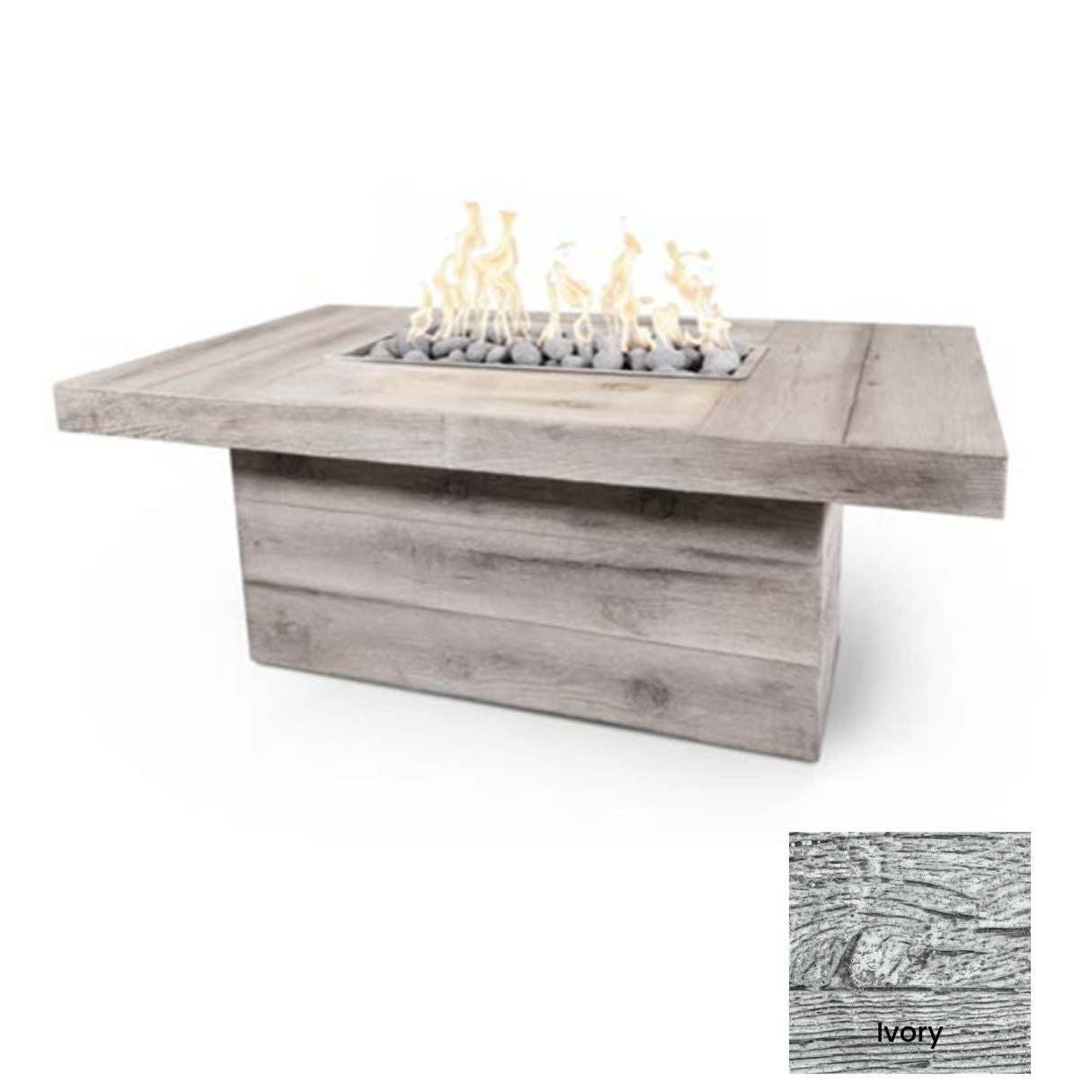 The Outdoor Plus Grove Wood Grain Fire Pit.