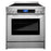 Cosmo Package - 30" Electric Range, Wall Mount Range Hood, Dishwasher, Refrigerator with Ice Maker and Wine Cooler, COS-5PKG-021