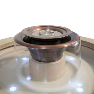 The Outdoor Plus Olympian Round 360° Copper Fire & Water Fountain.