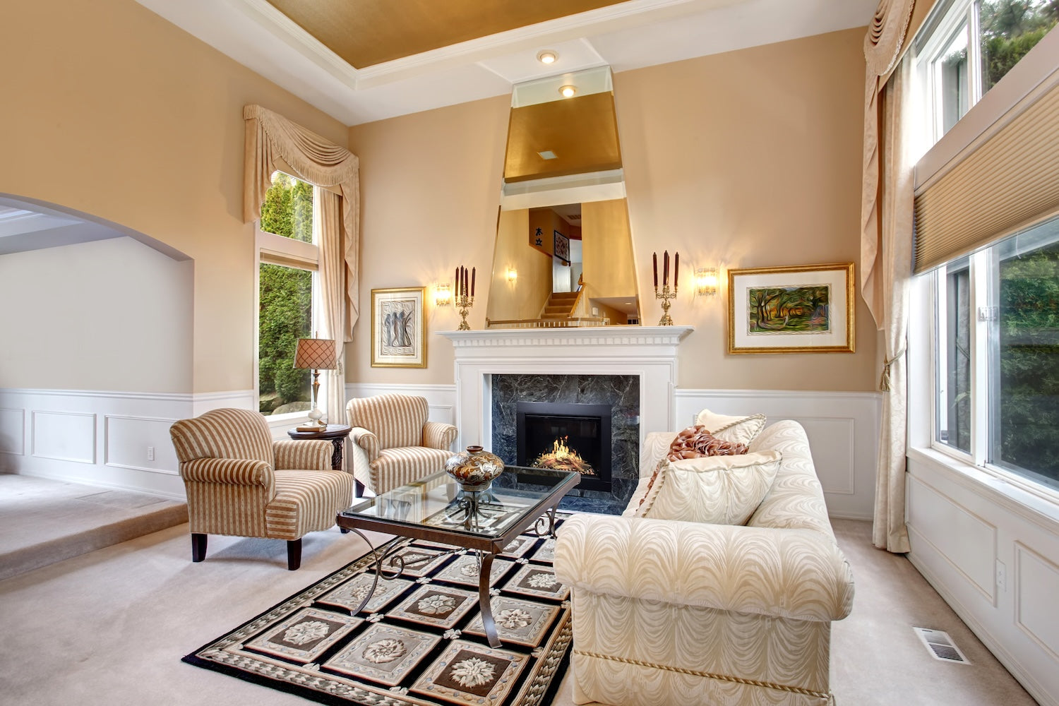 Modern Flames Orion Traditional Built-In Electric Fireplace.