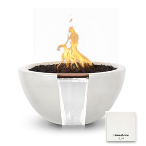 The Outdoor Plus Luna Concrete Fire & Water Bowl.