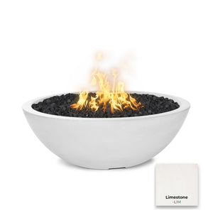 The Outdoor Plus Sedona Concrete Fire Pit - Narrow Ledge.