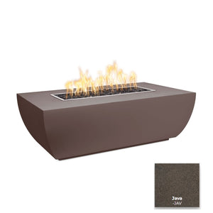The Outdoor Plus Avalon Linear Metal Fire Pit - 15" Tall.