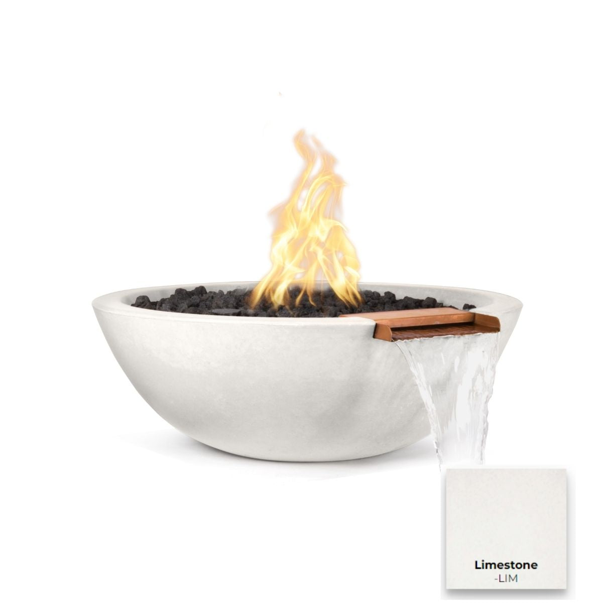 The Outdoor Plus Sedona Concrete Fire & Water Bowl.