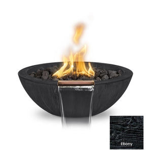 The Outdoor Plus Wood Grain Concrete Fire & Water Bowl.