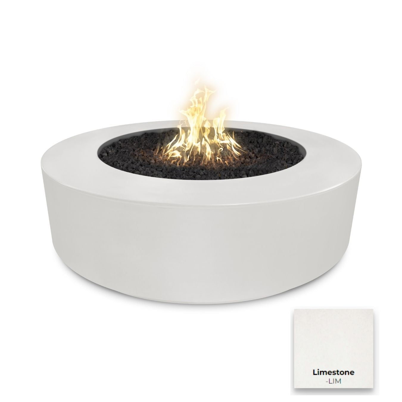 The Outdoor Plus Florence Concrete Fire Pit 72".