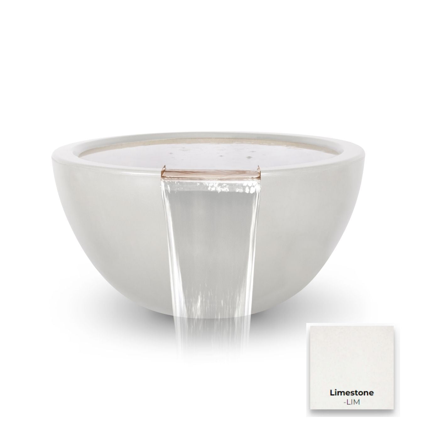 The Outdoor Plus Luna Concrete Water Bowl 30".