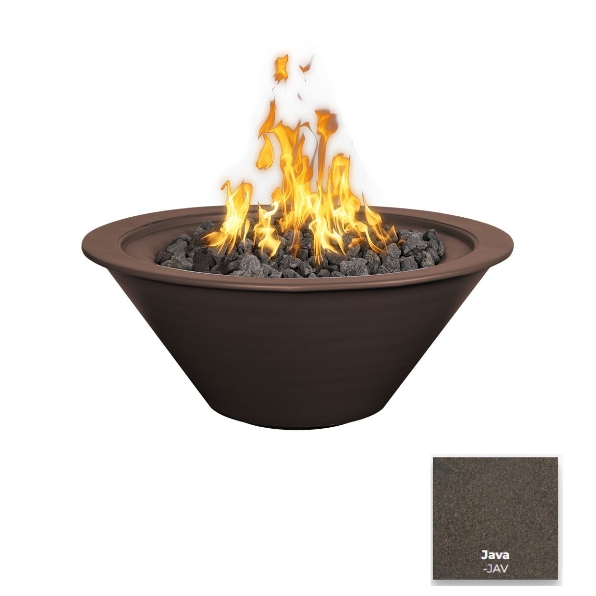 The Outdoor Plus Cazo Powdercoated Steel Fire Bowl.