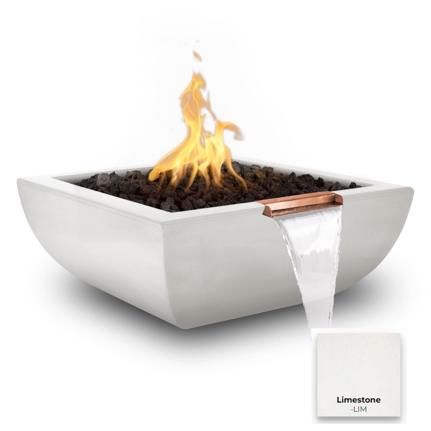 The Outdoor Plus Avalon Concrete Fire & Water Bowl.