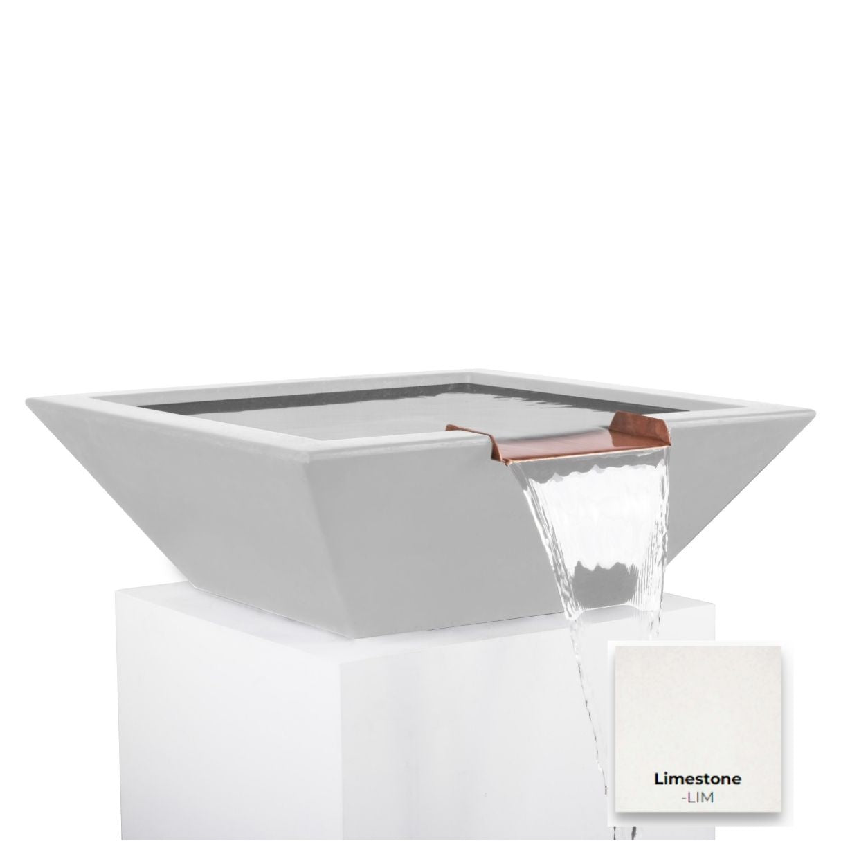 The Outdoor Plus Maya Concrete Water Bowl.