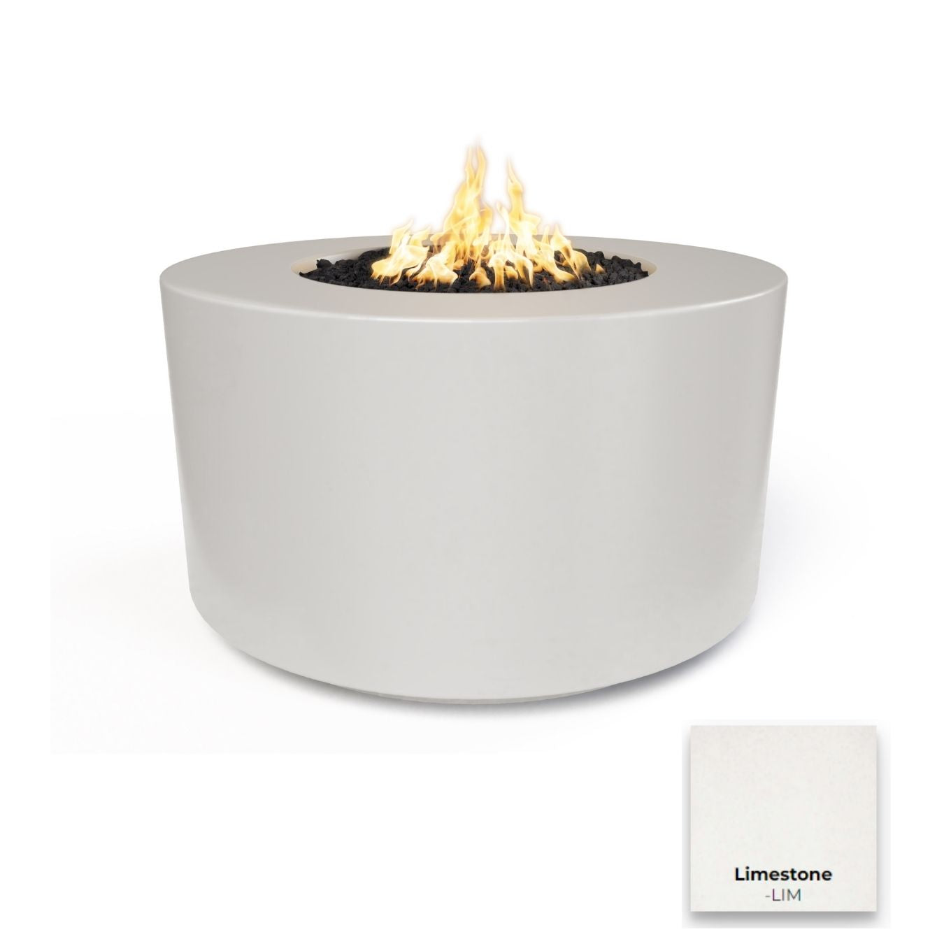 The Outdoor Plus Florence Concrete 42" Fire Table / 24" Tall.
