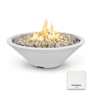The Outdoor Plus Cazo Concrete Fire Pit - Narrow Ledge.