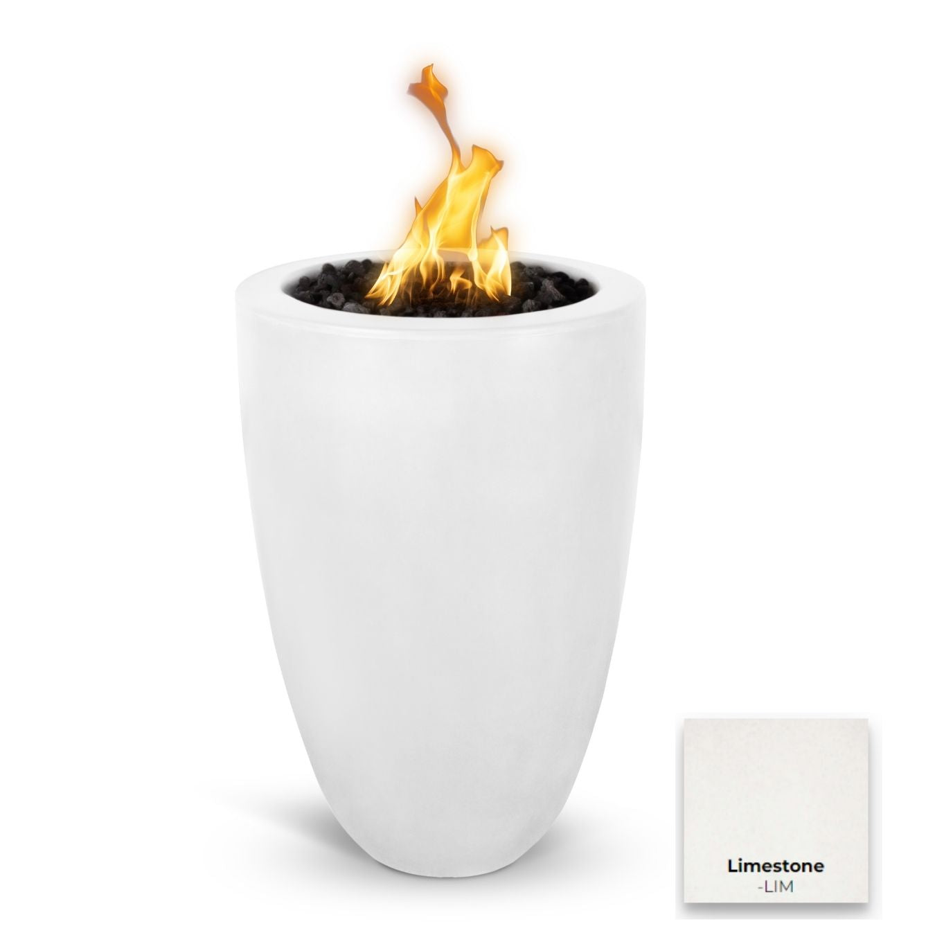 The Outdoor Plus Castillo Concrete Fire Pillar.