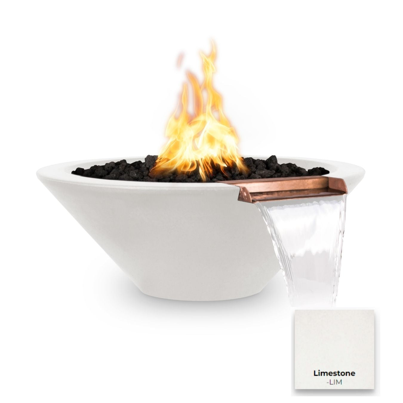 The Outdoor Plus Cazo Concrete Fire & Water Bowl.