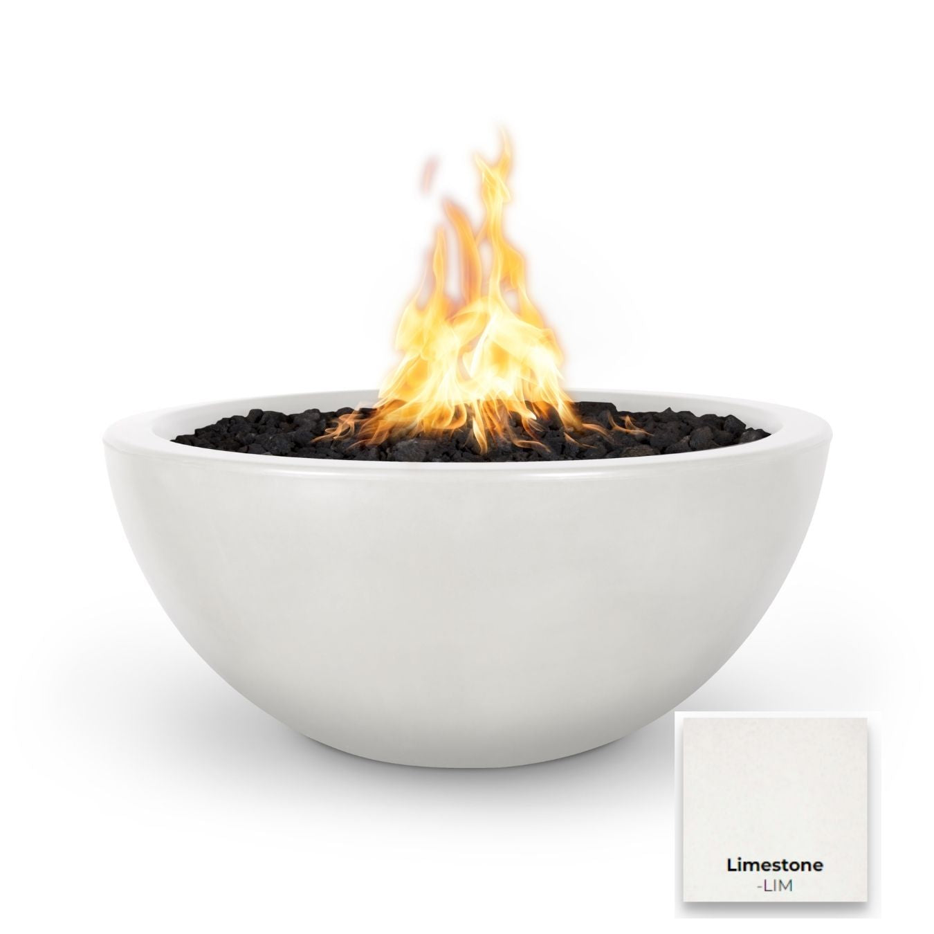 The Outdoor Plus Luna Concrete Fire Pit.