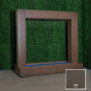 Paradise Fall - Metal Powder Coat - With Copper Rainfall Scupper by The Outdoor Plus.
