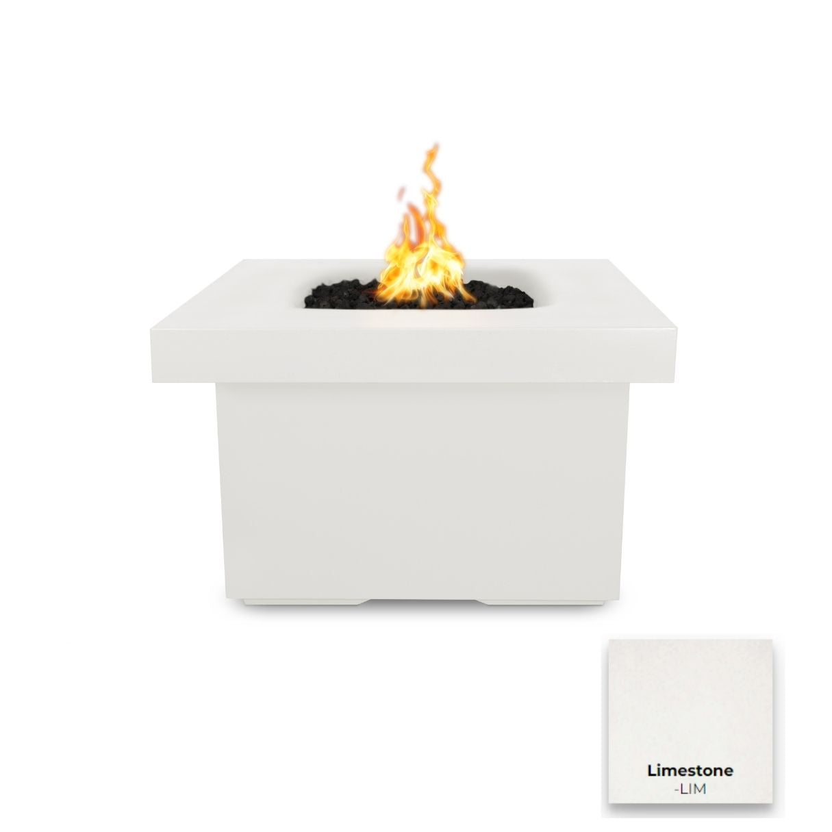 The Outdoor Plus Ramona Square Concrete Fire Table.