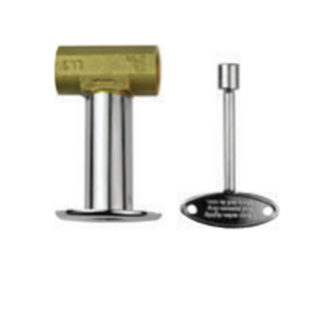 The Outdoor Plus Adjustable Flow Brass Key Valve 1/2".